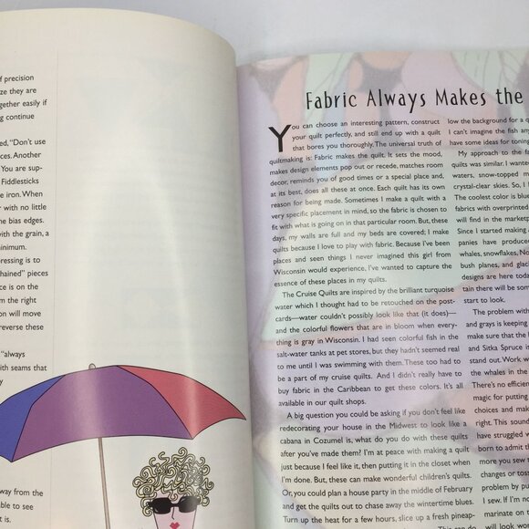 Vintage 1999 Travels With Peaky And Spike Doreen Speckmann Quilting Pattern Book - Picture 3 of 8